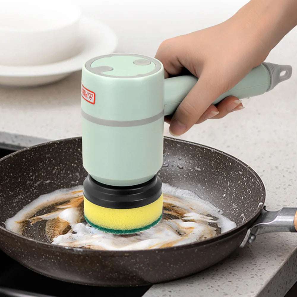 Electric Cleaning Dish BrushIntroducing the Electric Cleaning Brush, your ultimate multi-functional household cleaning companion designed to tackle the toughest of grime with ease. Engineered f1724Electric Cleaning Dish Brush