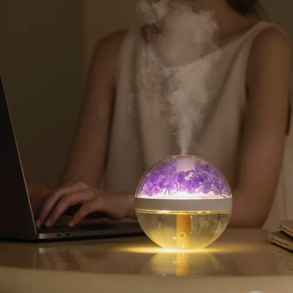 270ML Flower Air HumidifierElevate your living space with the 270ML Flower Air Humidifier, a perfect blend of functionality and elegance. This USB rechargeable humidifier, powered by an 800mAh1724270ML Flower Air Humidifier