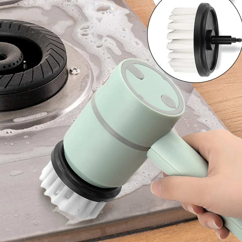 Electric Cleaning Dish BrushIntroducing the Electric Cleaning Brush, your ultimate multi-functional household cleaning companion designed to tackle the toughest of grime with ease. Engineered f1724Electric Cleaning Dish Brush