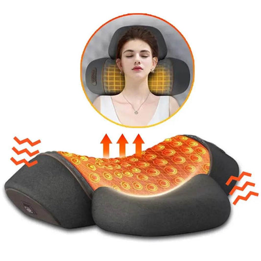 Electric Neck Massage Pillow Heating & VibrationIntroducing the Electric Neck Massage Pillow, a perfect blend of comfort and innovation designed to alleviate neck tension and promote relaxation. This versatile pil1724Electric Neck Massage Pillow Heating & Vibration