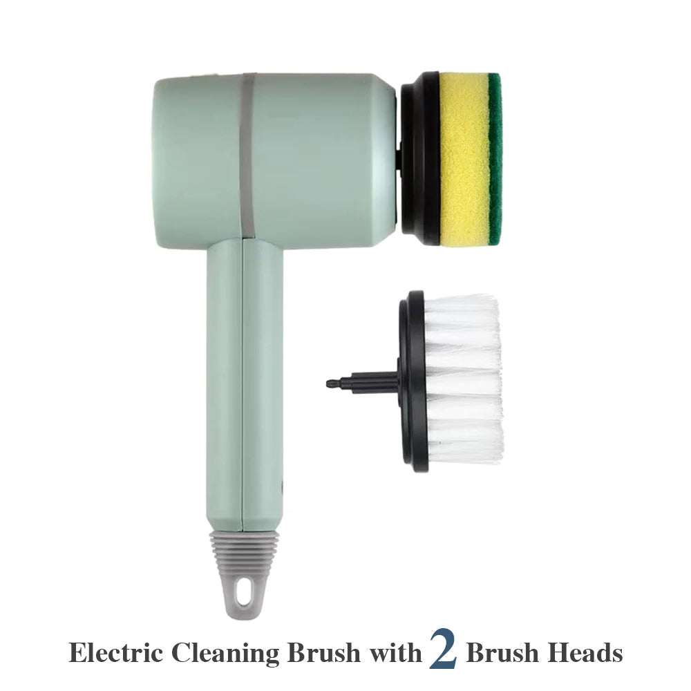 Electric Cleaning Dish BrushIntroducing the Electric Cleaning Brush, your ultimate multi-functional household cleaning companion designed to tackle the toughest of grime with ease. Engineered f1724Electric Cleaning Dish Brush