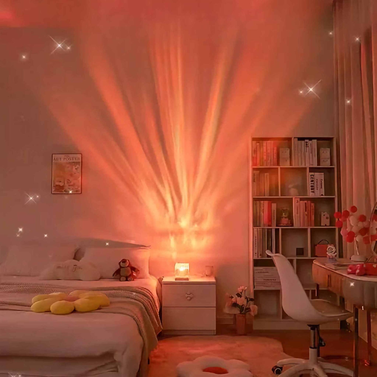 Water Ripple Ambient Night LightImmerse yourself in the mesmerizing ambiance of the Northern Lights Ocean Wave Projector Light, a unique and innovative lighting solution designed to transform any s1724Water Ripple Ambient Night Light