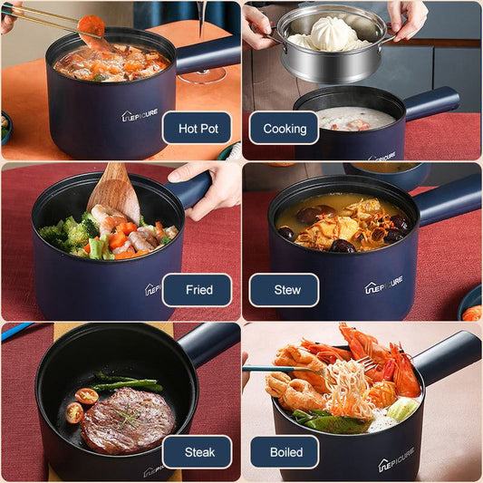 All-In-One Mini Electric CookerUpgrade your kitchen with the versatile All-In-One Mini Electric Cooker, available in both Single Layer and Double Layer configurations. This compact cooker's non-st1724Mini Electric Cooker