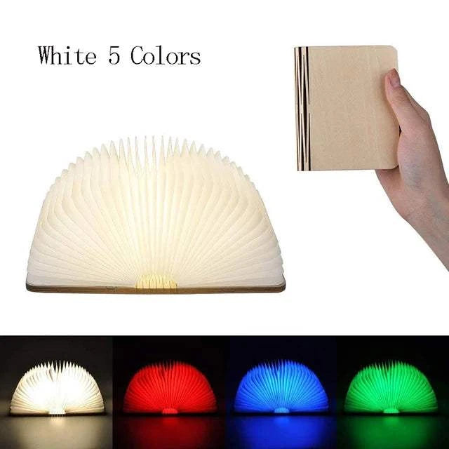 Wooden Book LightThis folding book lamp is made of environmentally friendly white maple wood material and uses laser cutting technology to ensure that bending will not damage the lam1724Wooden Book Light