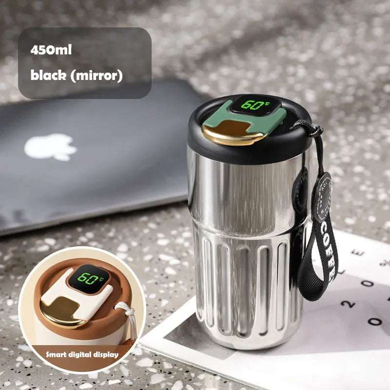 450ml Stainless Steel Coffee MugThis 450ml stainless steel coffee mug is the perfect blend of convenience and style. Crafted with premium 316 stainless steel and a seamless liner, it boasts of dura1724450ml Stainless Steel Coffee Mug