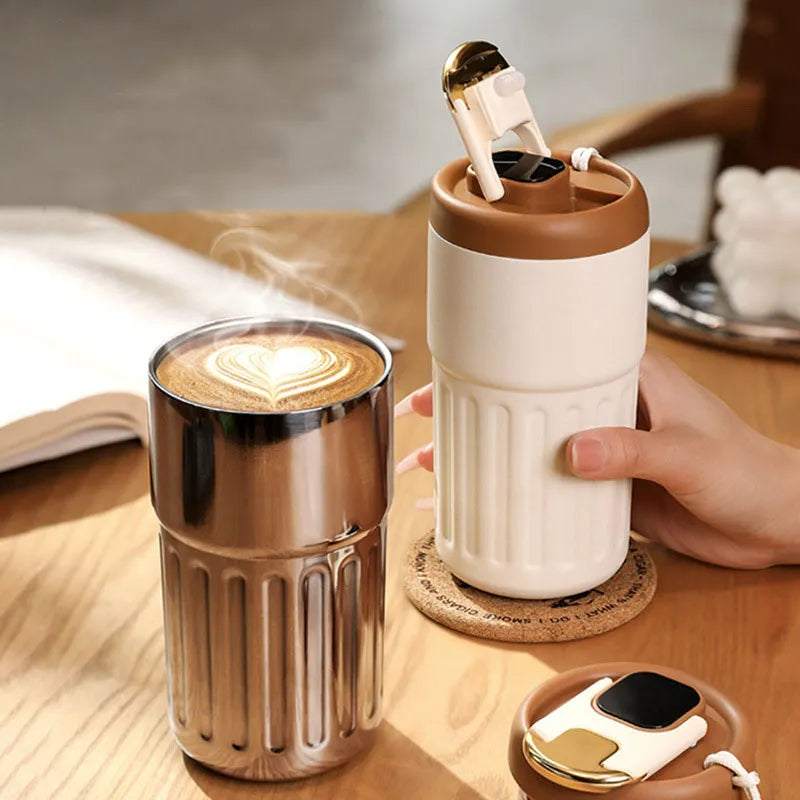 450ml Stainless Steel Coffee MugThis 450ml stainless steel coffee mug is the perfect blend of convenience and style. Crafted with premium 316 stainless steel and a seamless liner, it boasts of dura1724450ml Stainless Steel Coffee Mug