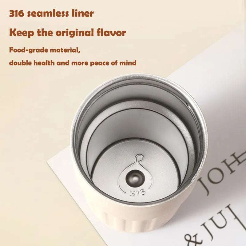 450ml Stainless Steel Coffee MugThis 450ml stainless steel coffee mug is the perfect blend of convenience and style. Crafted with premium 316 stainless steel and a seamless liner, it boasts of dura1724450ml Stainless Steel Coffee Mug