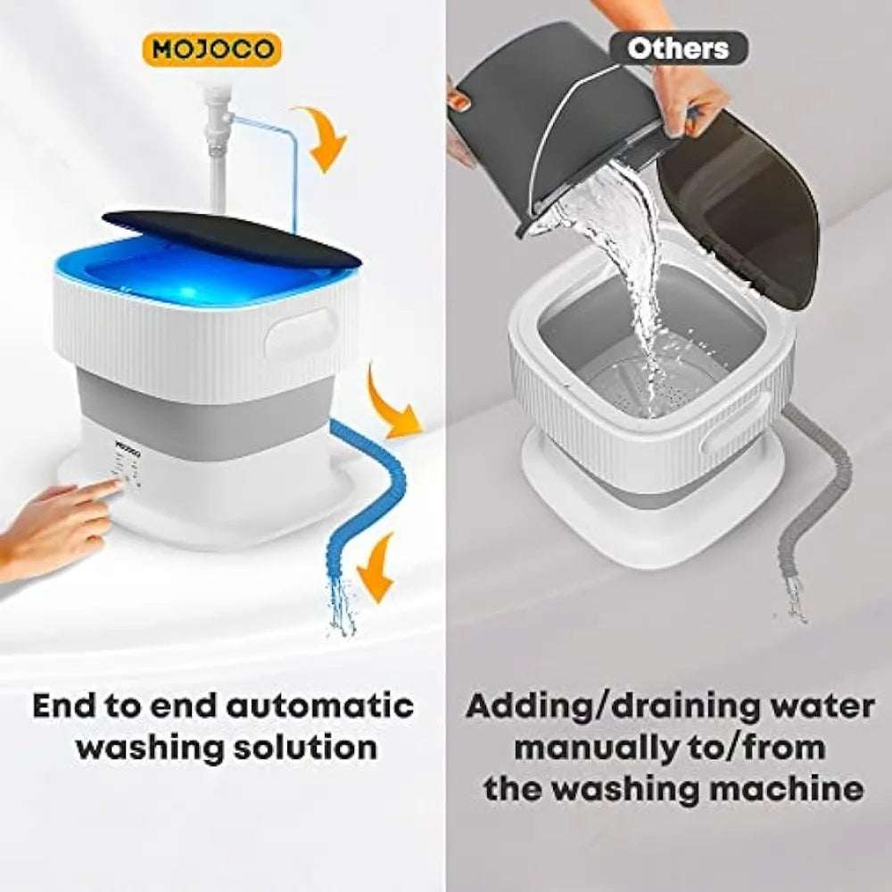 Portable Foldable Washing MachineExperience laundry convenience like never before with the Portable Foldable Washing Machine, your ultimate solution for effortlessly washing baby clothes, girl's app1724Portable Foldable Washing Machine