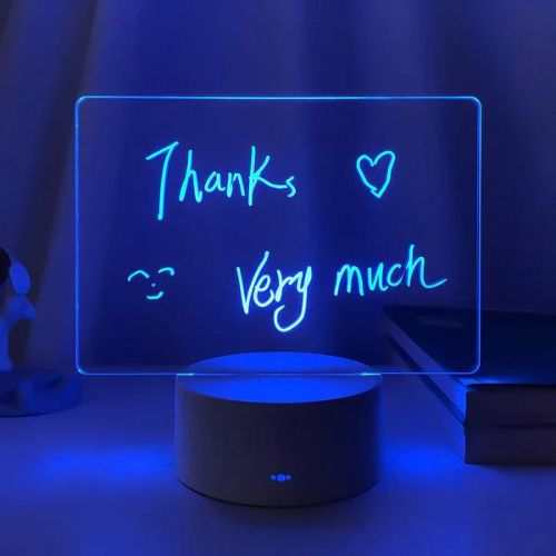 Rewritable Night LightWrite cute messages and drawings around the house and light up your imagination! Bring your messages to life with this lighted tablet! Light up your room. Effortless1724Rewritable Night Light