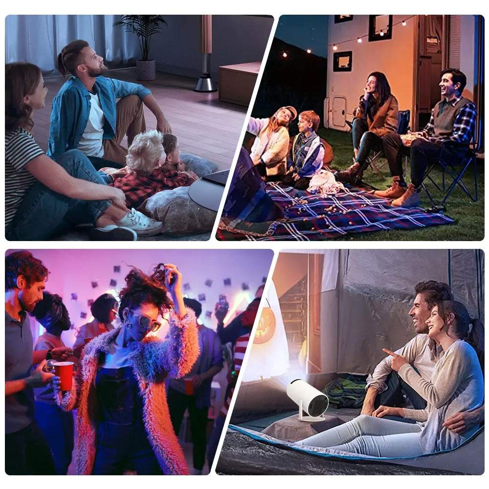 HY300 Mini Projector 4K Android 11 WIFI6 BT5.0Transform your movie nights with the HY300 Mini Projector, offering an enhanced cinematic experience. This compact projector supports an impressive 1080P resolution 1724HY300 Mini Projector 4K Android 11 WIFI6 BT5