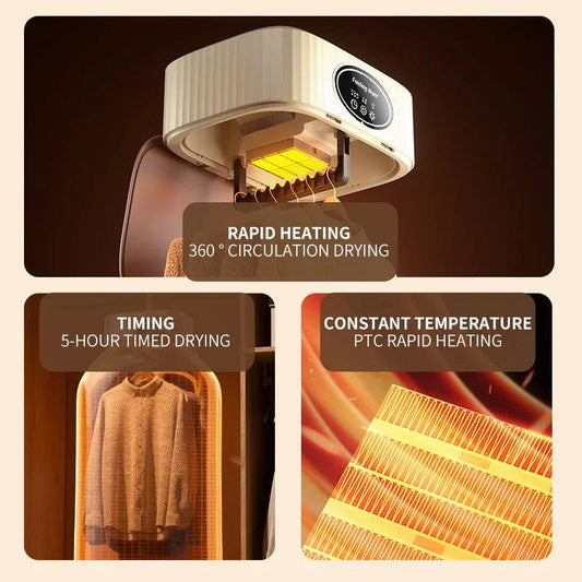 Folded Electric Clothes Dryer Smart RackThe 600W Folded Electric Clothes Dryer is a versatile and efficient solution for drying clothes, especially for those who are constantly on the move. This smart dryi1724Folded Electric Clothes Dryer Smart Rack