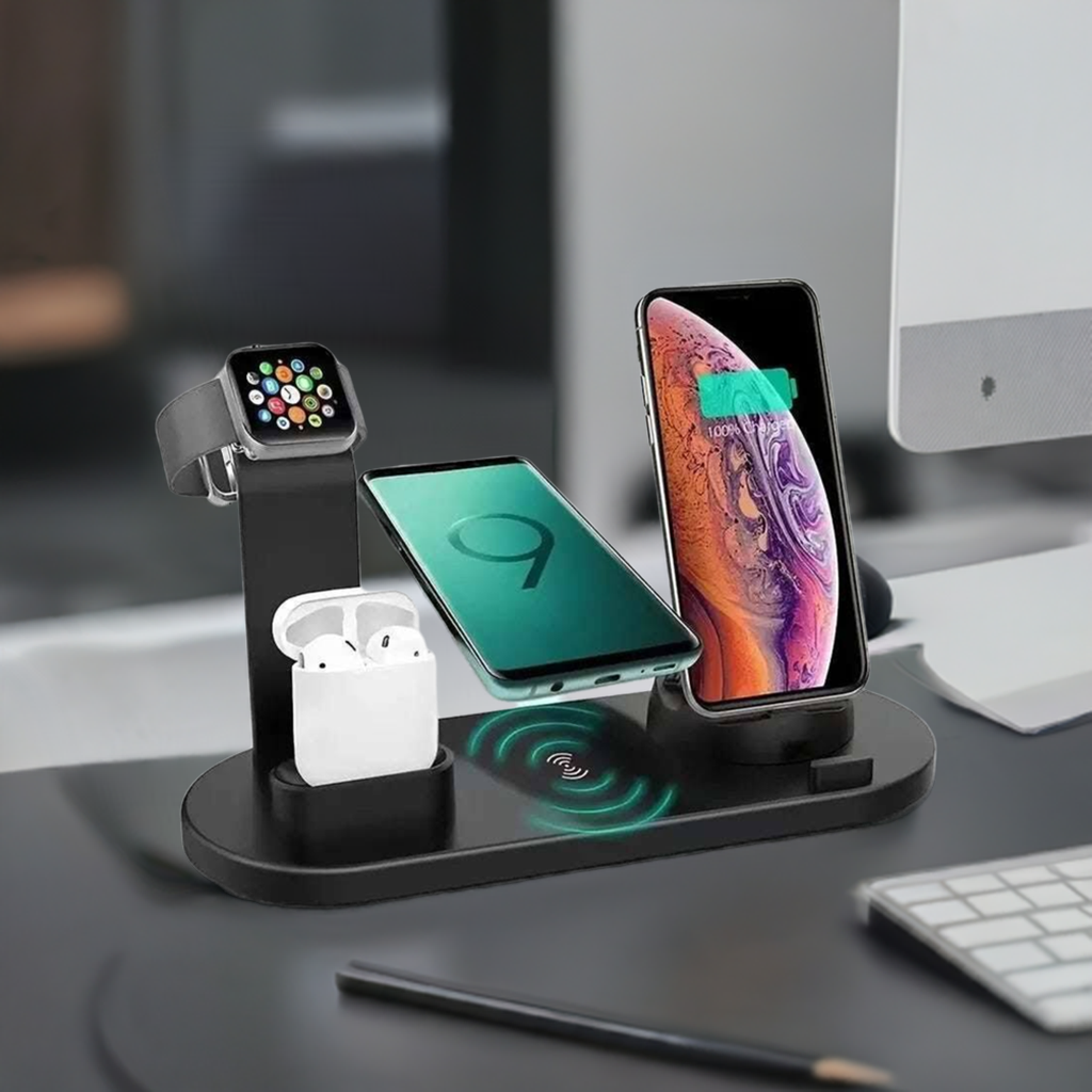 5 In 1 Wireless Charger Stand Pad For iPhone