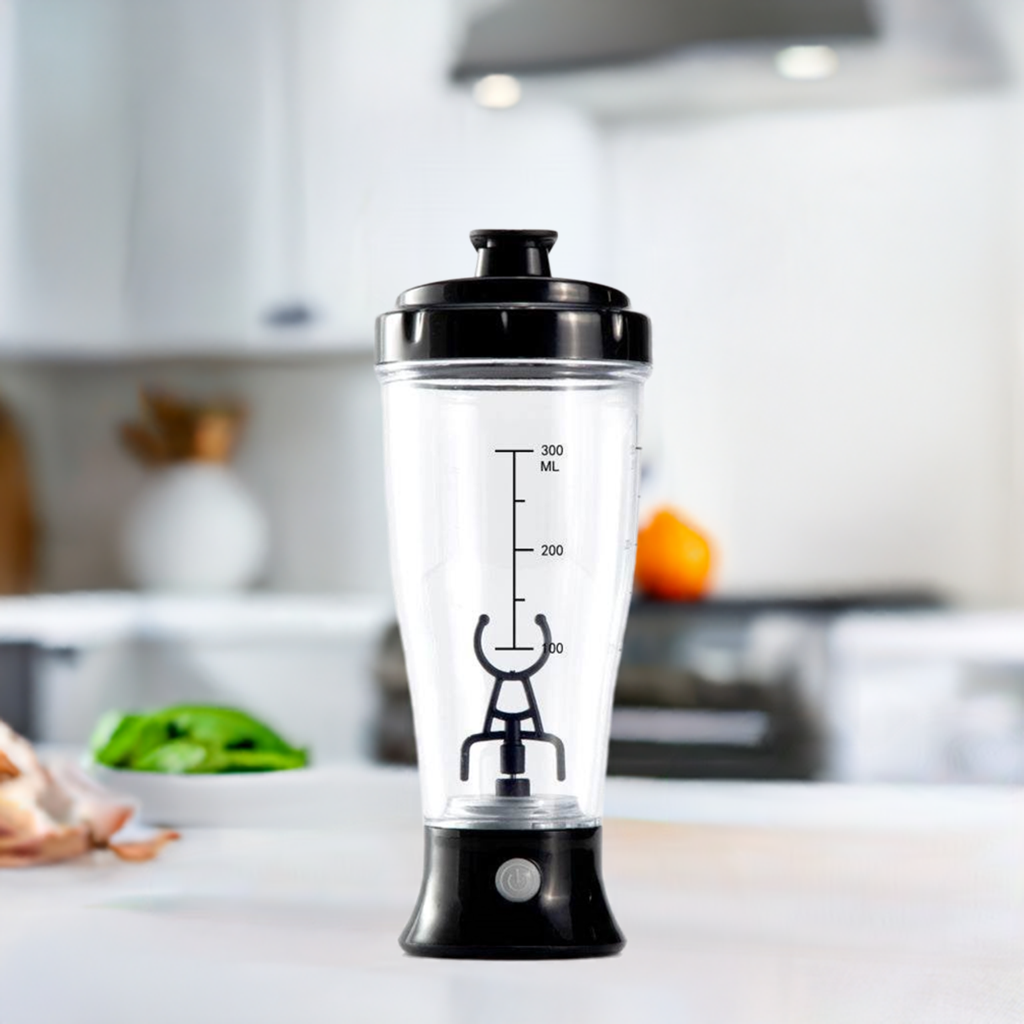 Automatic Protein ShakerTransforming your fitness routine with ease, the Automatic Protein Shaker boasts a food-grade Tritan construction that is safe, BPA-free, and FDA compliant. Experien1724Automatic Protein Shaker