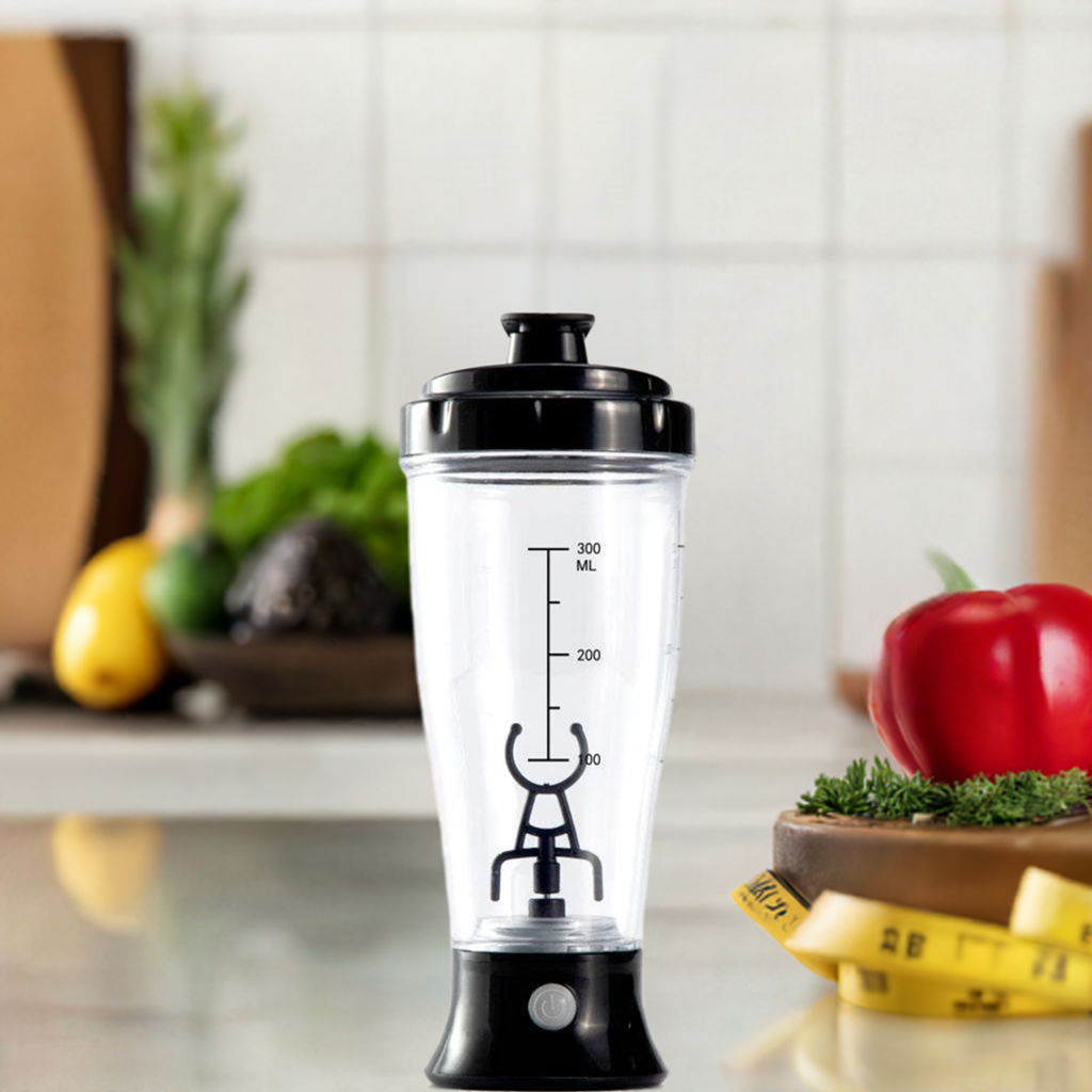 Automatic Protein ShakerTransforming your fitness routine with ease, the Automatic Protein Shaker boasts a food-grade Tritan construction that is safe, BPA-free, and FDA compliant. Experien1724Automatic Protein Shaker