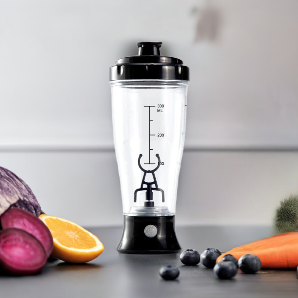 Automatic Protein ShakerTransforming your fitness routine with ease, the Automatic Protein Shaker boasts a food-grade Tritan construction that is safe, BPA-free, and FDA compliant. Experien1724Automatic Protein Shaker