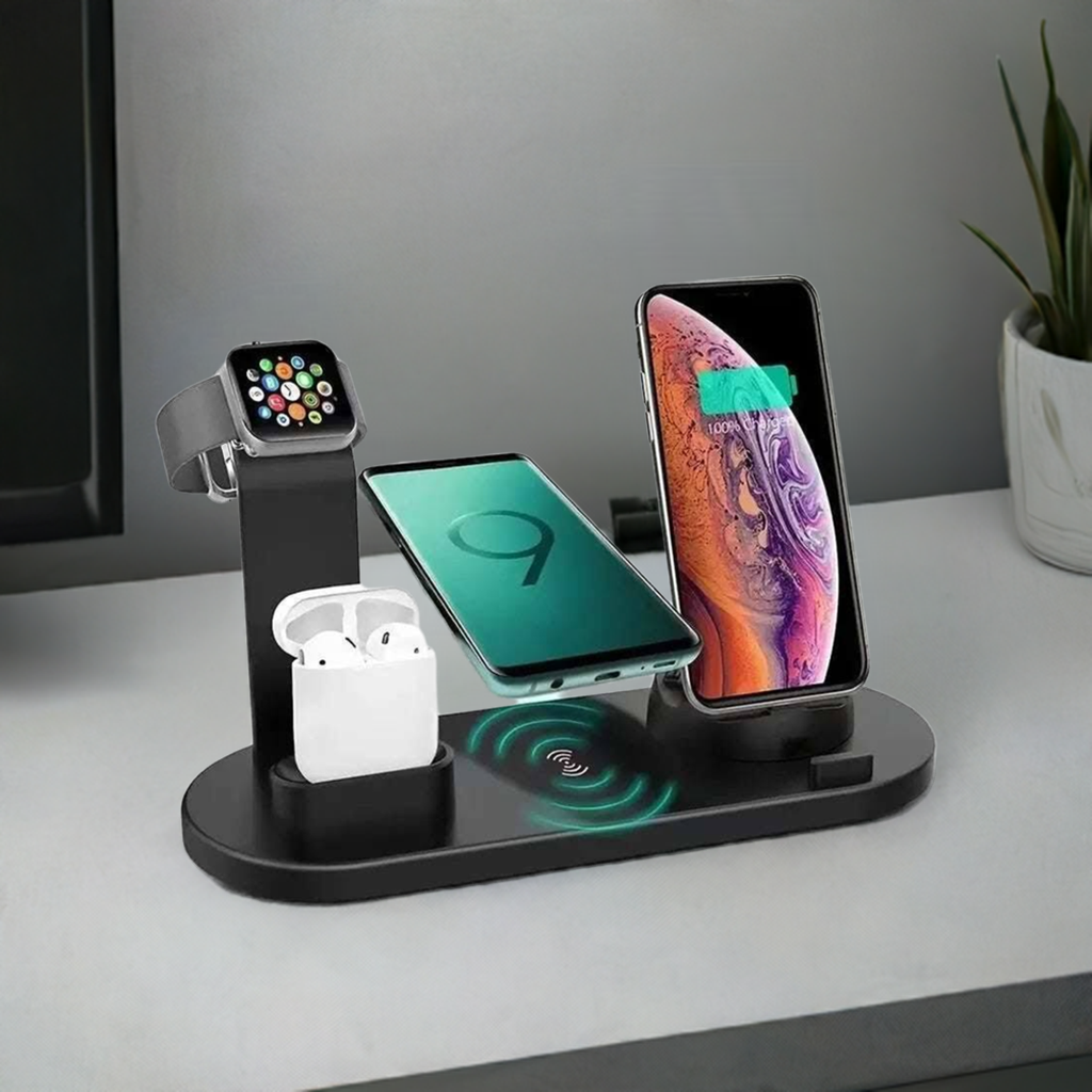 5 In 1 Wireless Charger Stand Pad For iPhone