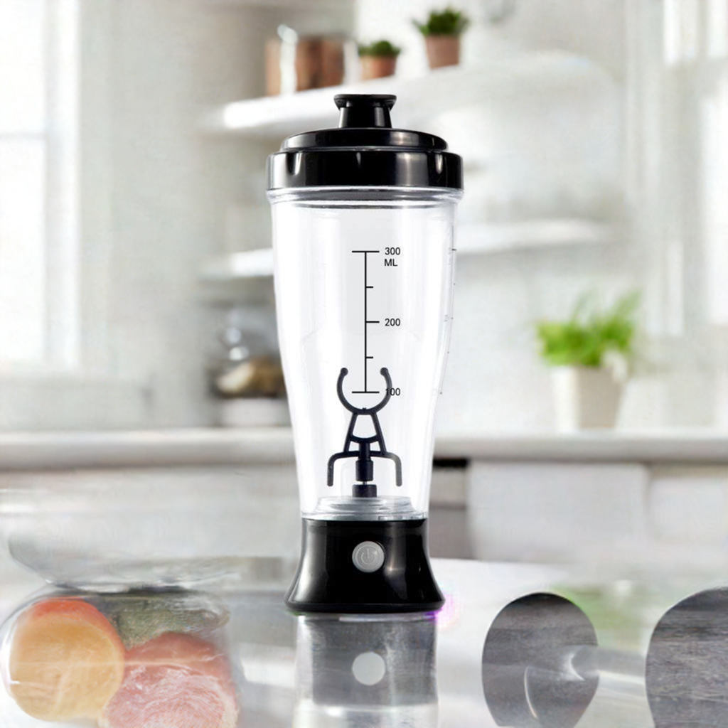 Automatic Protein ShakerTransforming your fitness routine with ease, the Automatic Protein Shaker boasts a food-grade Tritan construction that is safe, BPA-free, and FDA compliant. Experien1724Automatic Protein Shaker