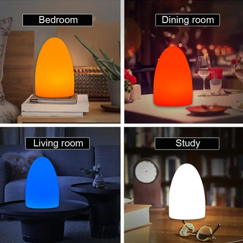 LED Rechargeable RGB Night Light in Egg Shape