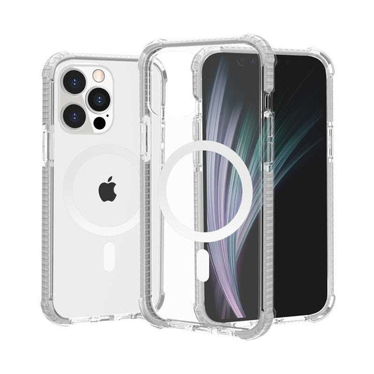 Drop-Resistant Magsafe Case for iPhoneIntroducing our MagSafe Case for iPhone – a harmonious blend of style and protection. Crafted meticulously with transparent acrylic and TPU, this case showcases the 1724Drop-Resistant Magsafe Case