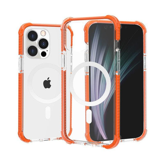 Drop-Resistant Magsafe Case for iPhoneIntroducing our MagSafe Case for iPhone – a harmonious blend of style and protection. Crafted meticulously with transparent acrylic and TPU, this case showcases the 1724Drop-Resistant Magsafe Case