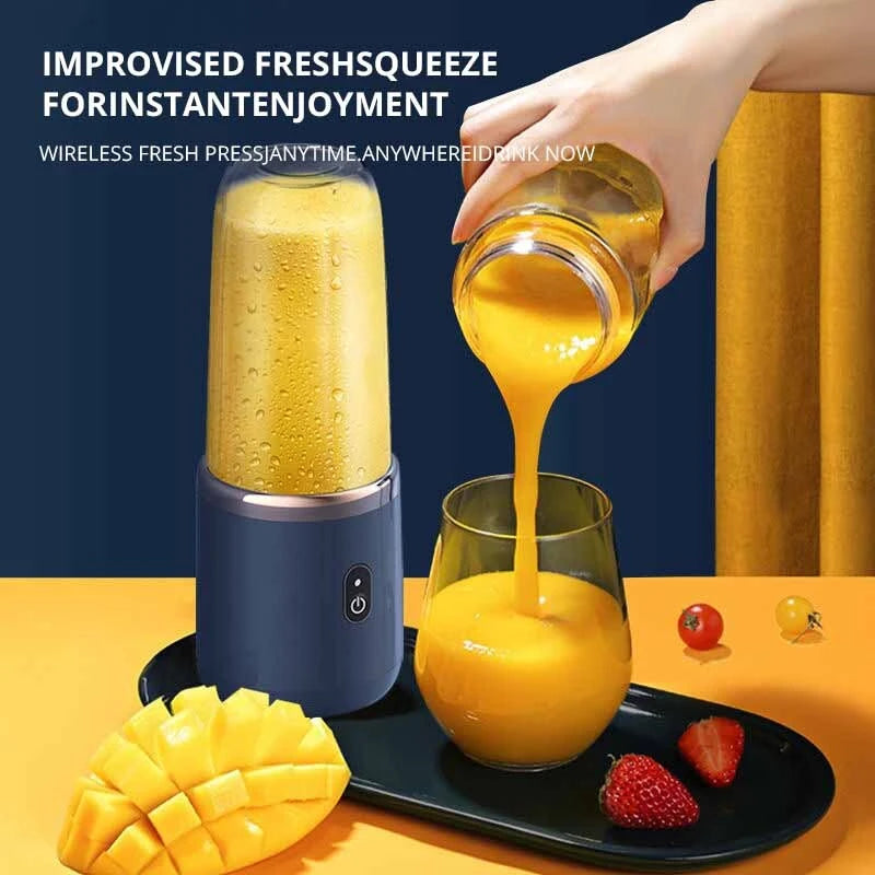 Portable Electric Juicer CupThe Portable Electric Juicer Cup is a compact and versatile blender equipped with a magnetic induction safety lock, ensuring secure and convenient operation. Made fr1724Portable Electric Juicer Cup